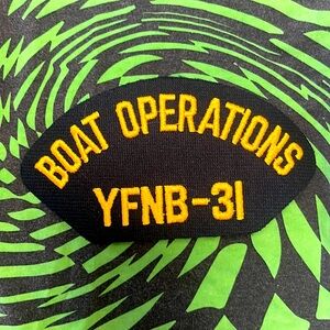 BOAT OPERATIONS YFNB-31 embroidered patch